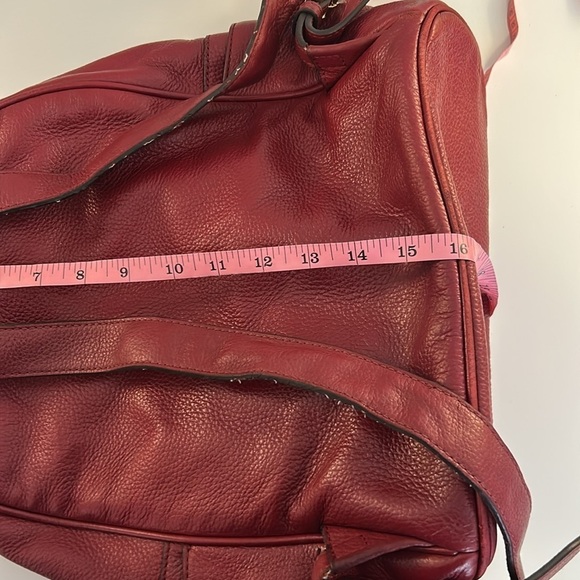 Michael Kors Burgundy Pebble Classic Leather Backpack main image 12